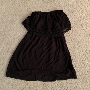 Xhilaration black strapless dress
